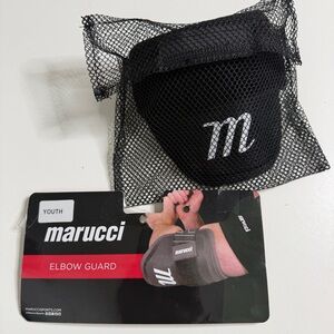 Marucci youth elbow guard black adjustable baseball